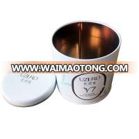 dia100mm empty customized printing  round tin can cosmetic packaging