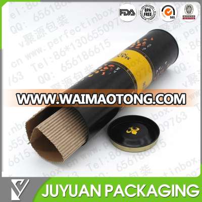 Fancy tin tube for wine bottle packaging tin box for wine