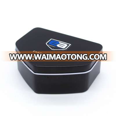 2018 small Christmas gift black tin box for sweets