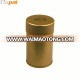 Plain round double lid tea tin can factory